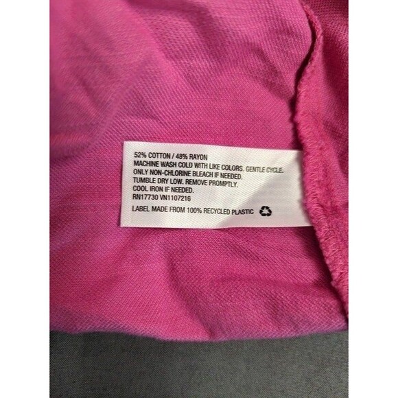 Women's Isabel Maternity Short Sleeve Woven Mini Maternity Dress Pink - Picture 6 of 7